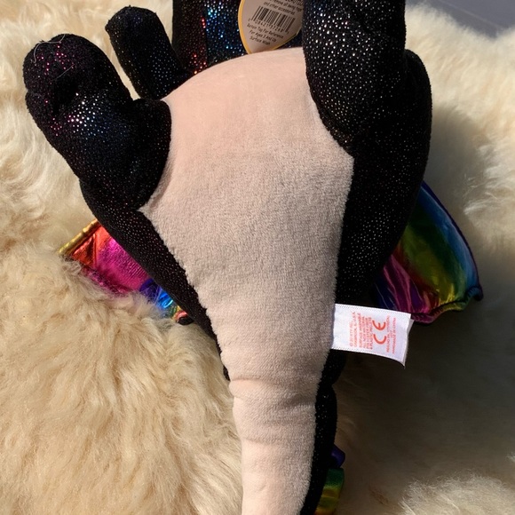 COPY - TY Beanie Boo 9.5” ANORA Purple Glitter Eye - Picture 10 of 15